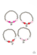 Load image into Gallery viewer, Starlet Shimmer Love Heart Colorful Stretchy Bracelets
