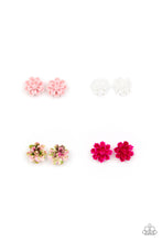 Load image into Gallery viewer, Starlet Shimmer Floral Frame Earrings

