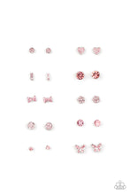 Load image into Gallery viewer, Starlet Shimmer Glittery Pink Rhinestone Earrings
