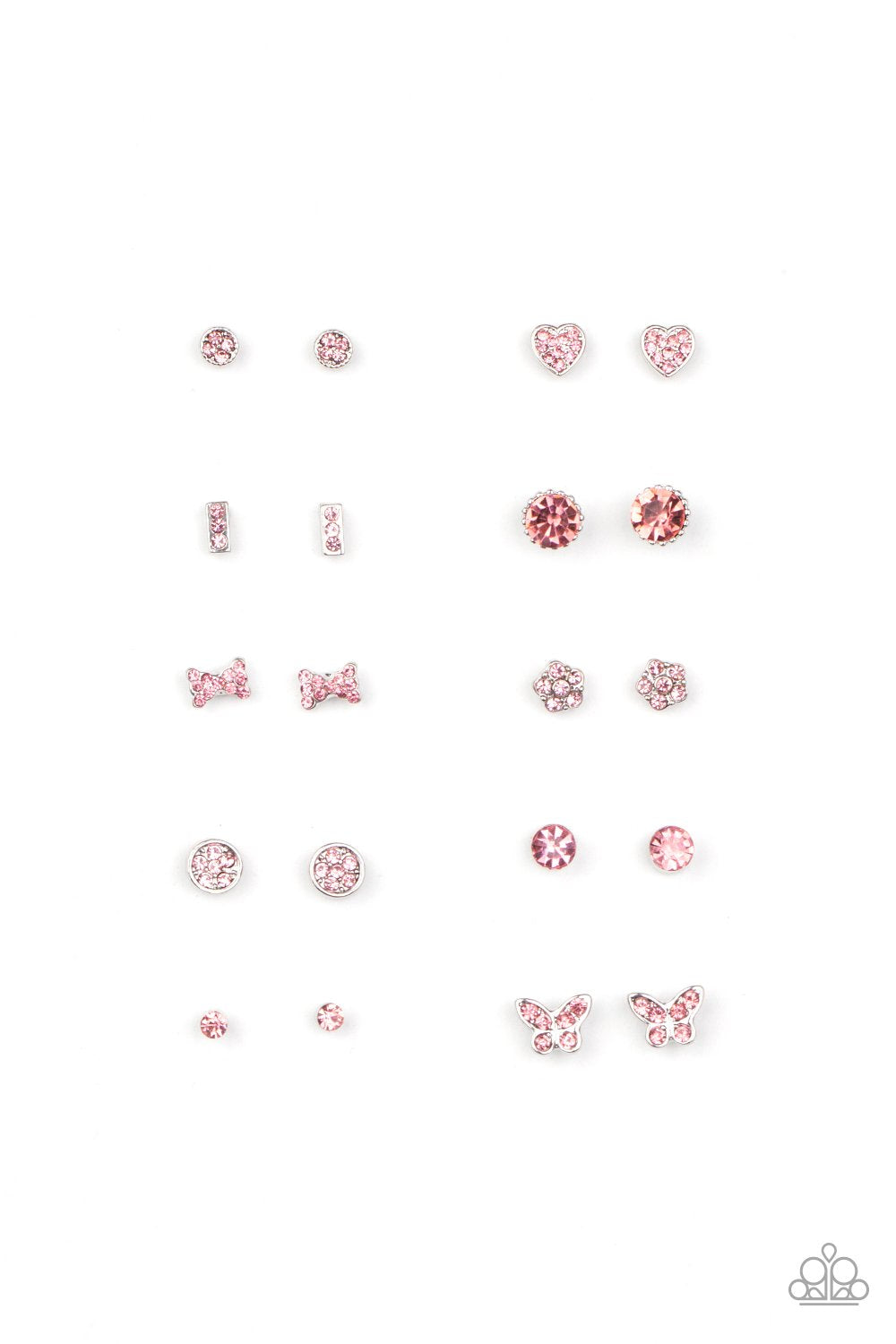 Starlet Shimmer Glittery Pink Rhinestone Earrings