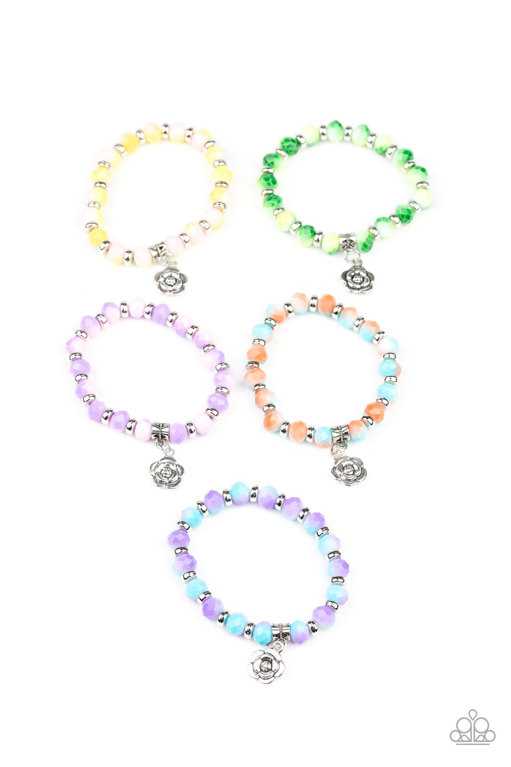 Starlet Shimmer Floral Charm Bracelets