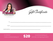 Load image into Gallery viewer, Hannah&#39;s Heavenly Bling Gift Card
