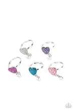 Load image into Gallery viewer, Starlet Shimmer Glittery Heart Rings
