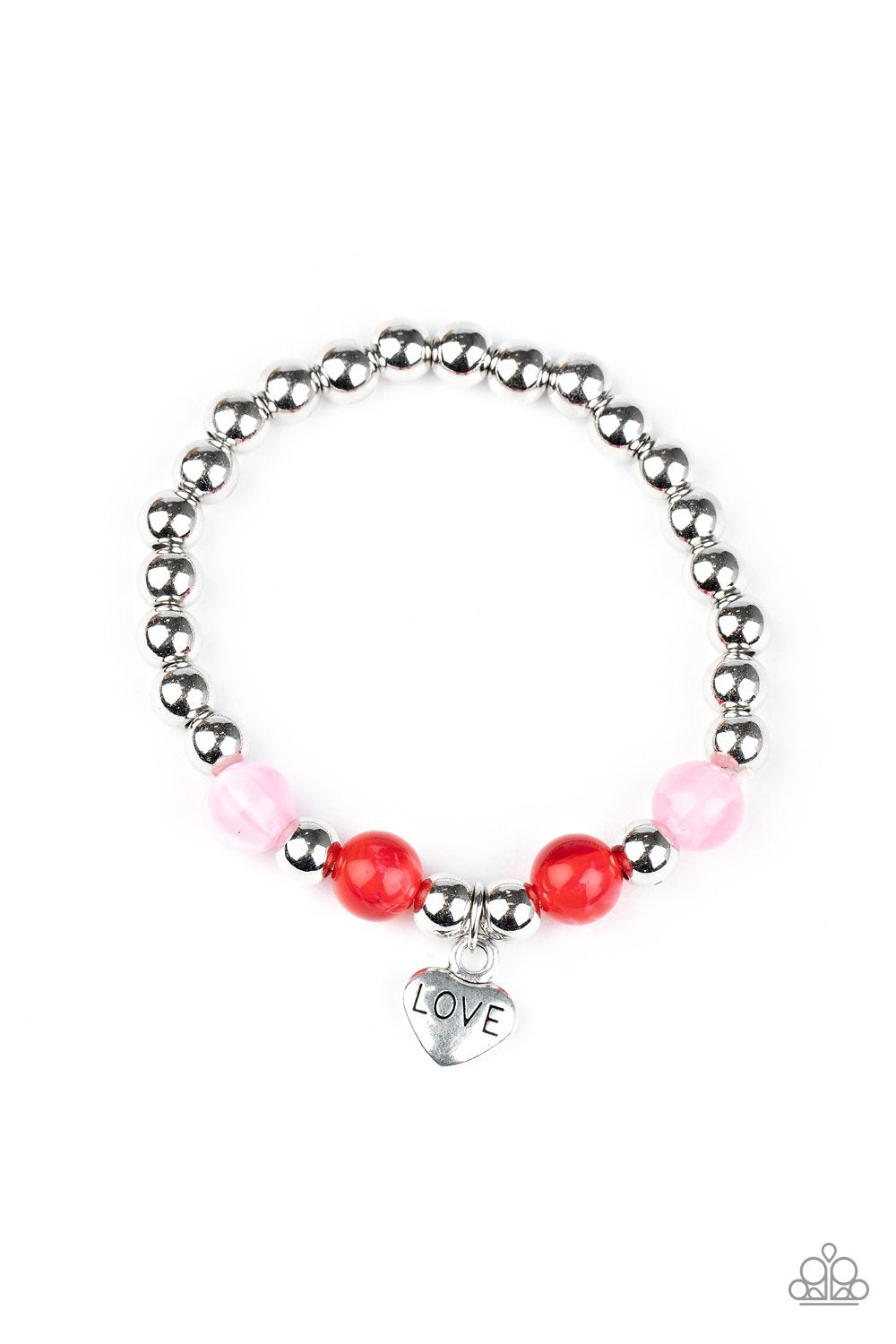 Starlet Shimmer Love Heart Colorful Stretchy Bracelets