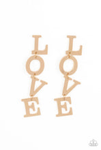 Load image into Gallery viewer, L-O-V-E - Gold Earrings
