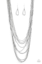 Load image into Gallery viewer, Totally Tonga - Silver Seed Bead necklace
