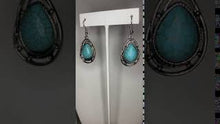 Load image into Gallery viewer, Abstract Anthropology - Blue Earrings
