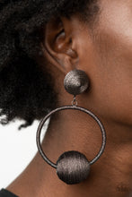 Load image into Gallery viewer, Social Sphere - Black Earrings LOP
